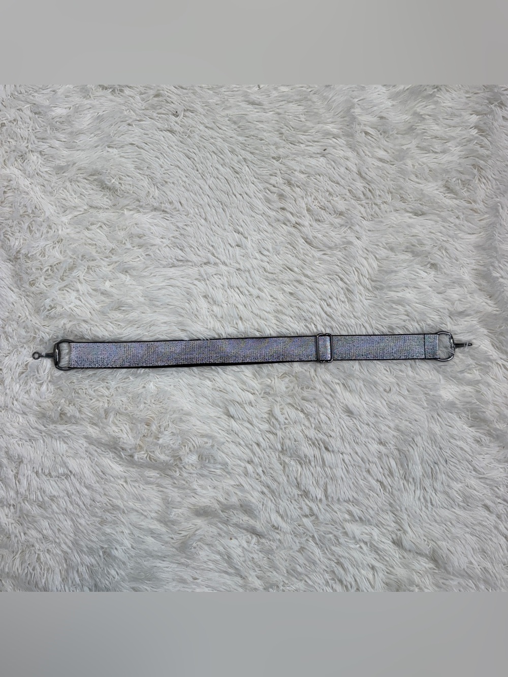 Black/Silver Sparkle Horseback Riding Elastic Bit Belt. Good Condition.